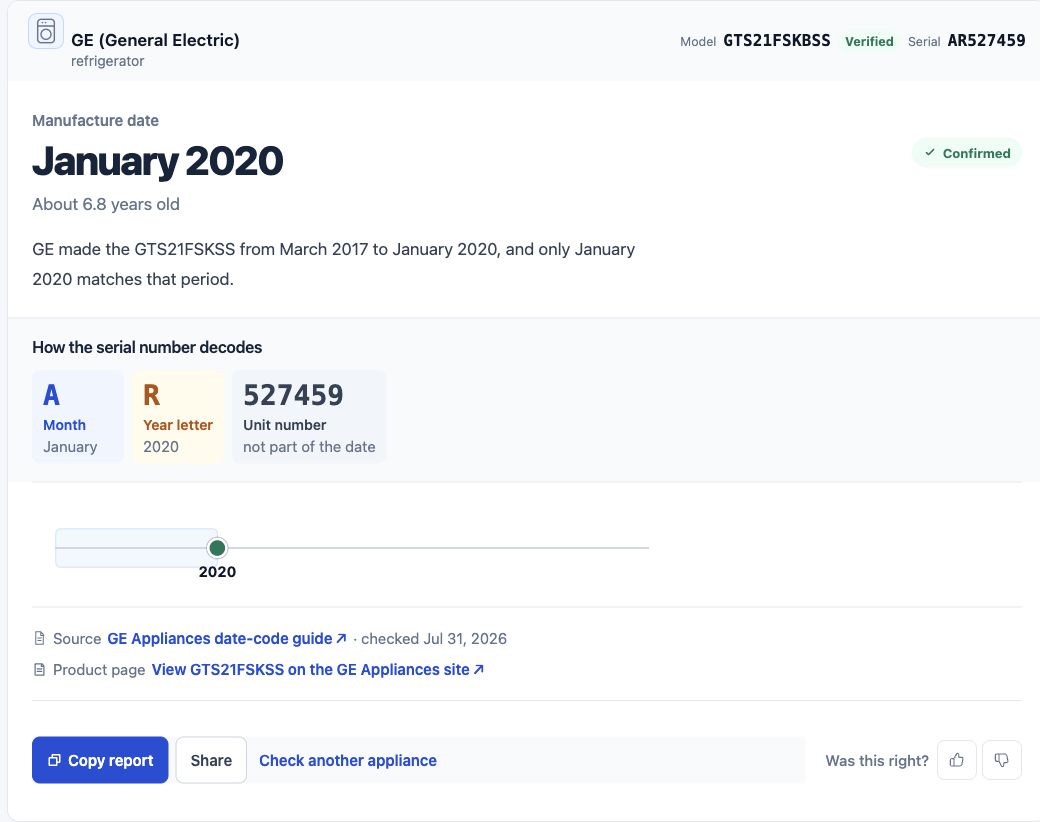 GE result showing January 2020, Confirmed